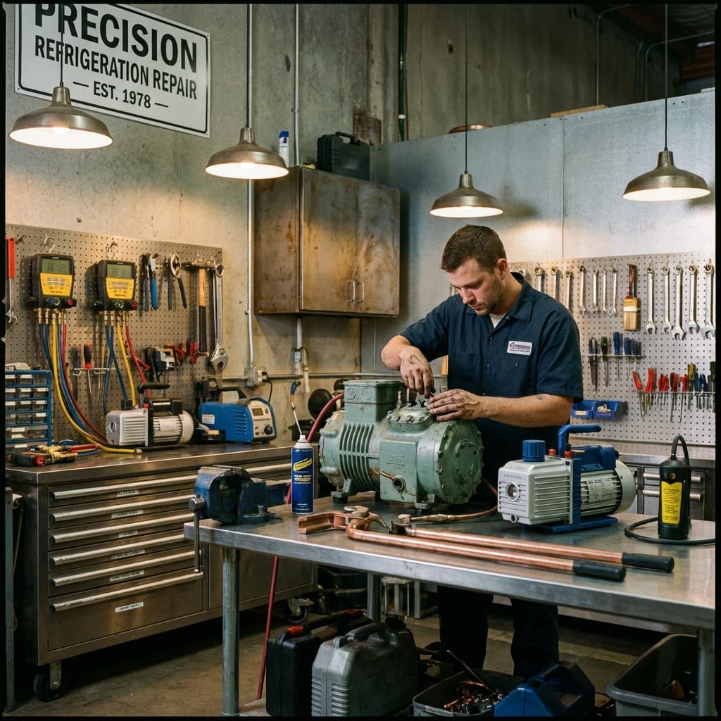 Manutenção de geladeira